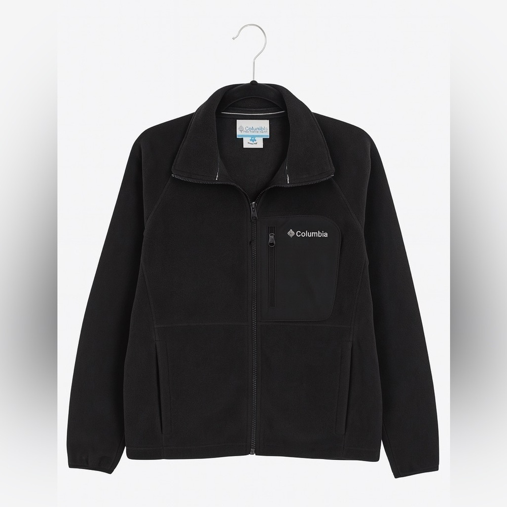 Columbia Sportswear Men's Vertex Core Full-Zip Black Fleece Jacket Size Large - Picture 1 of 3
